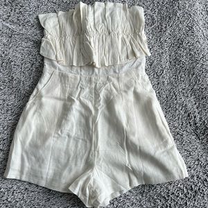 NWT Princess Polly Hunter Mae Romper White